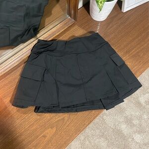 Charlotte Russe Black Utility Mini Skirt